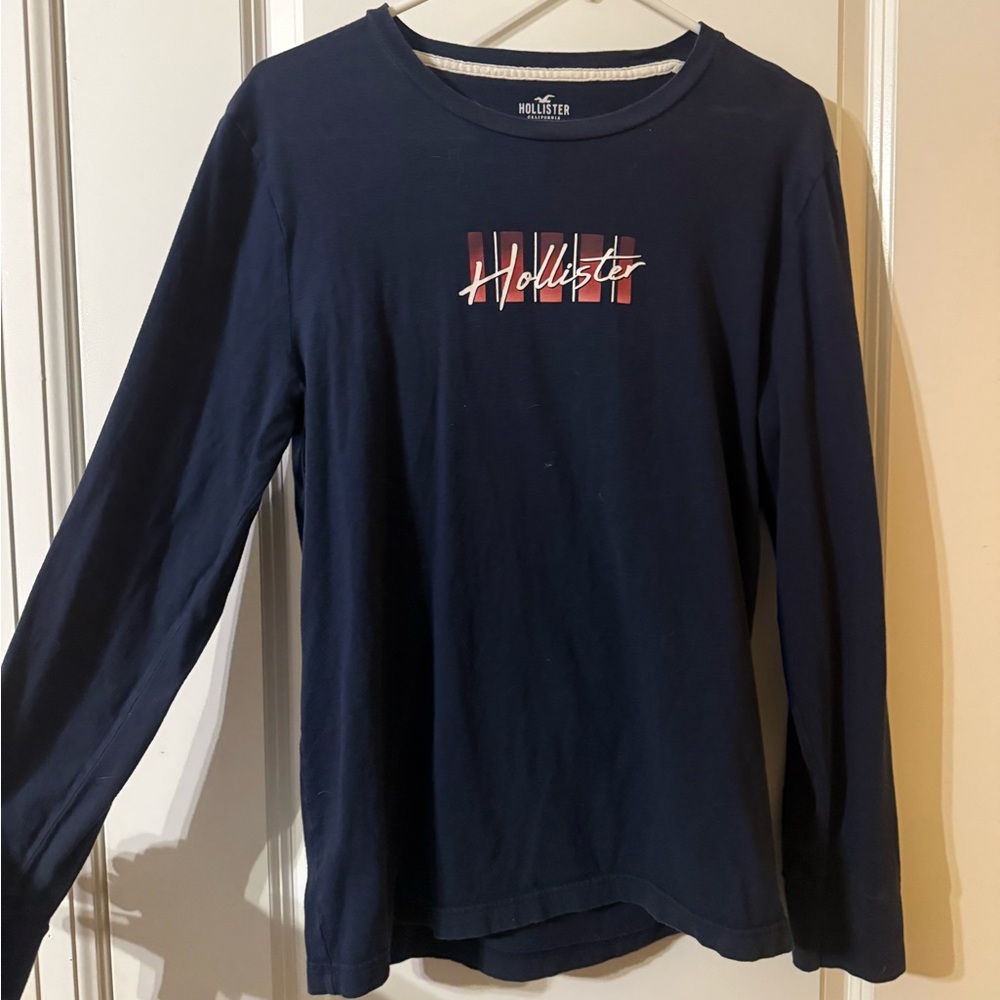 Hollister Dark Blue Kids Long Sleeve Tee